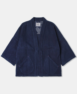 Indigofarbene Sashiko-Kendo-Jacke