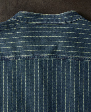 9 oz Wabash Striped Indigo Work Shirt