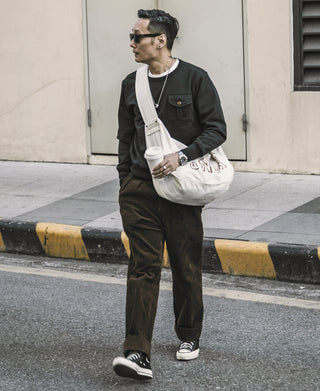 12.5 oz 8 Wale Corduroy Trousers - Brown