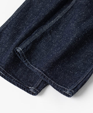 Slub Pearl Yarn Indigo Denim Carpenter Pants