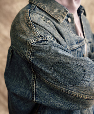 Type 1 Washed Denim Jacket - Repaired Edition