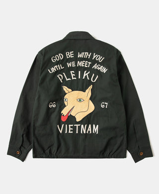 Fox Embroidery Vietnam Souvenir Jacket