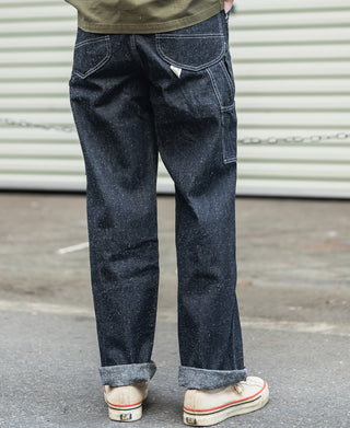 Slub Pearl Yarn Indigo Denim Carpenter Pants