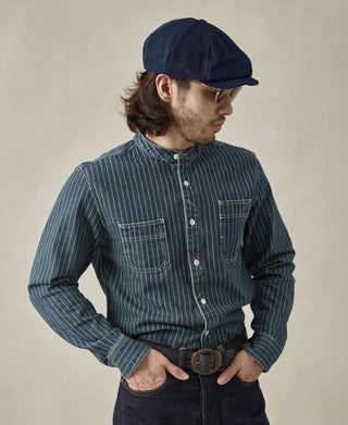 9 oz Wabash Striped Indigo Work Shirt