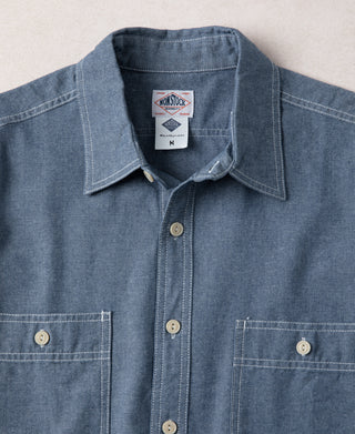 Chambray Short Sleeve Work Shirt