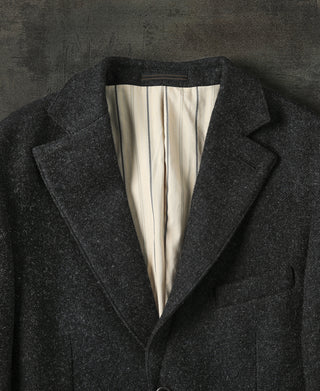 1930s Charcoal Gray Tweed Suit Jacket