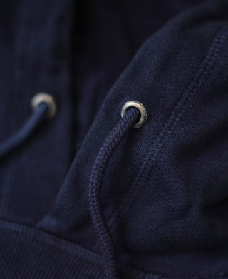 Indigo-Dyed Cotton-Jersey Hoodie