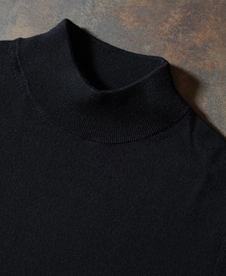 Extrafine Merino Wool Pullover Sweater - Black