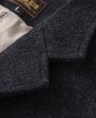 1930s Charcoal Gray Tweed Lapel Vest