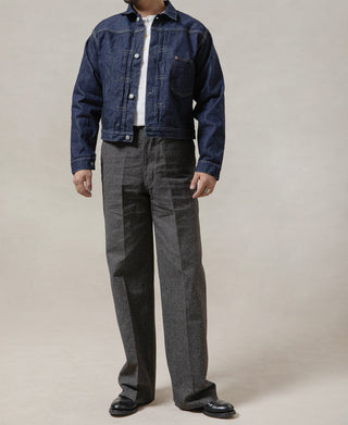 1940s 9.2 oz Salt & Pepper Selvedge Work Trousers