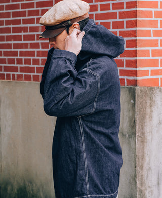 1940s USN Denim Deck Smock - Indigo