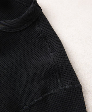 Heavyweight Waffle Cotton Underwear - Black