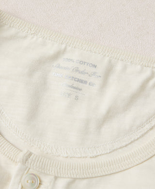 1900s 9.8 oz Slub Cotton Henley T-Shirt - Apricot