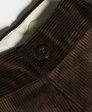 Lot 840 9.5 Wale 1940s Corduroy Work Pants - Dark Brown