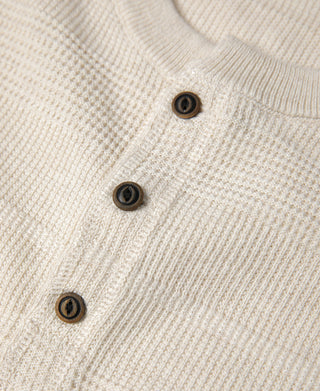 Jacquard Knitted Henley Shirt