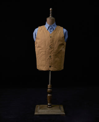 Canvas Work Vest - Brown