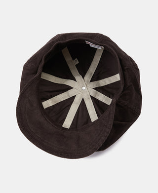 Brown Corduroy Newsboy Cap