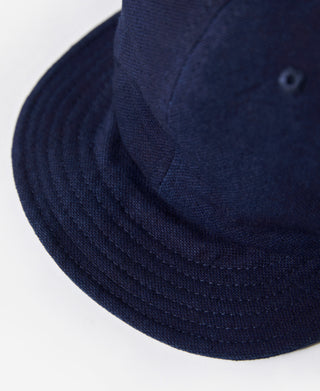 Indigo-Dyed Cotton-Linen Ball Cap