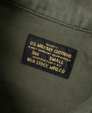 Vietnam War US Army OG107 Fatigue Utility Shirt - Plain