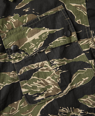 Tiger Stripe Camo Tropical Jungle Fatigue Jacket