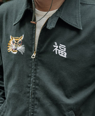 Fox Embroidery Vietnam Souvenir Jacket