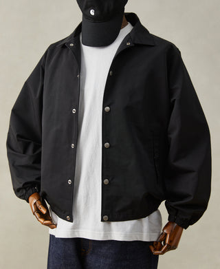 60/40 Water-Repellent Coach Jacket - Black