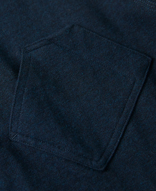 1930s Slanted Pocket Tubular T-Shirt - Navy