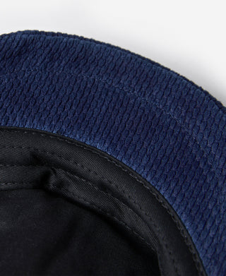 Indigo-Dyed Sashiko Newsboy Cap