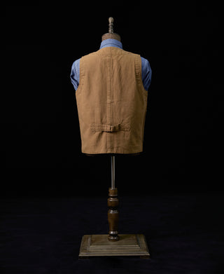 Canvas Work Vest - Brown