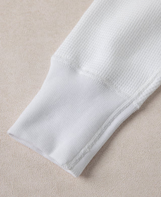 Heavyweight Waffle Cotton Underwear - White