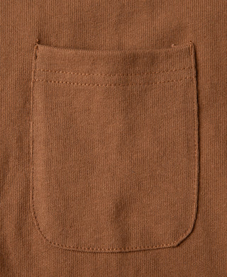 9.8 oz Cotton Classic Pocket T-Shirt - Light Brown