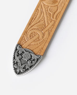 Arabesque Carved Belt - Natural