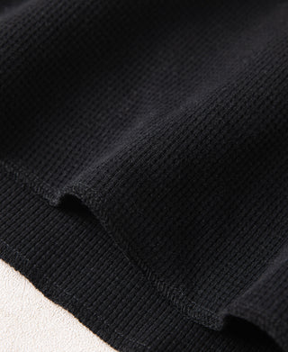 Heavyweight Waffle Cotton Underwear - Black