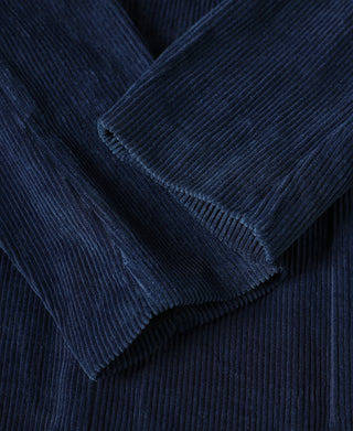 French Indigo-Dyed Corduroy Work Jacket