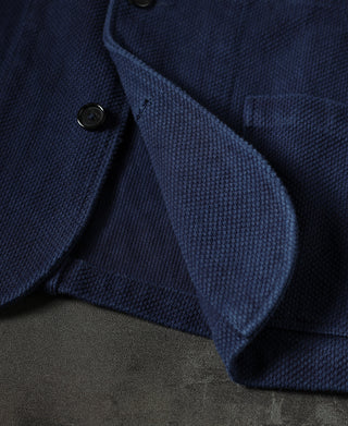 Indigo-Dyed Sashiko Work Jacket