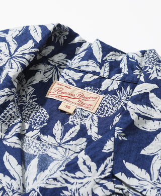 Tropical Palm & Pineapple Aloha Shirt