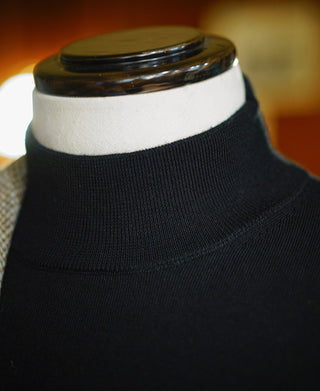 Extrafine Merino Wool Pullover Sweater - Black