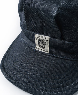 Indigo Denim Railroad Engineer Cap