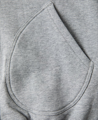 17.5 oz Terry Cloth Zip-Up Hoodie - Gray