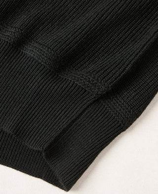 US Army High Neck Wool Sweater - Black