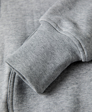 17.5 oz Terry Cloth Zip-Up Hoodie - Gray