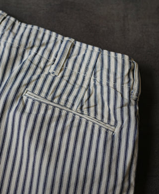 1940s 9 oz Stripe Denim Chino Trousers