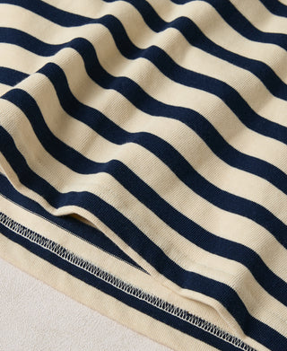 Breton Stripe T-Shirt - Apricot/Navy