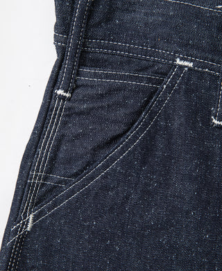 Slub Pearl Yarn Indigo Denim Carpenter Pants