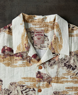 Ukiyo-e Bukotsu Pattern Aloha Shirt