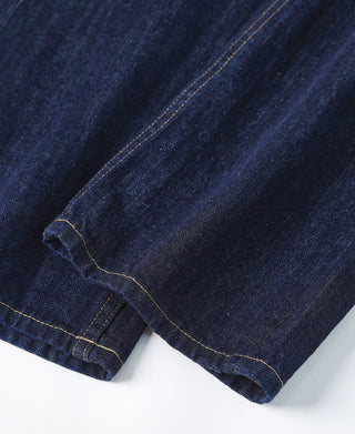 14 oz Selvedge Basic Straight-Fit Jeans - Indigo