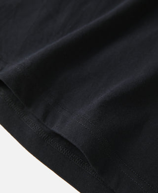 7.2 oz Cotton V-Neck Tubular T-Shirt - Black