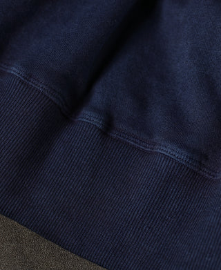 Indigo-Dyed Cotton-Jersey Hoodie