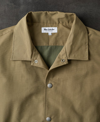 60/40 Water-Repellent Coach Jacket - Khaki