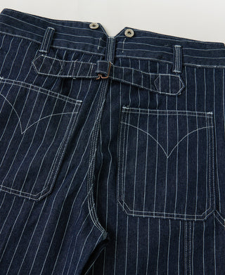 Indigo Wabash Stripe Work Trousers